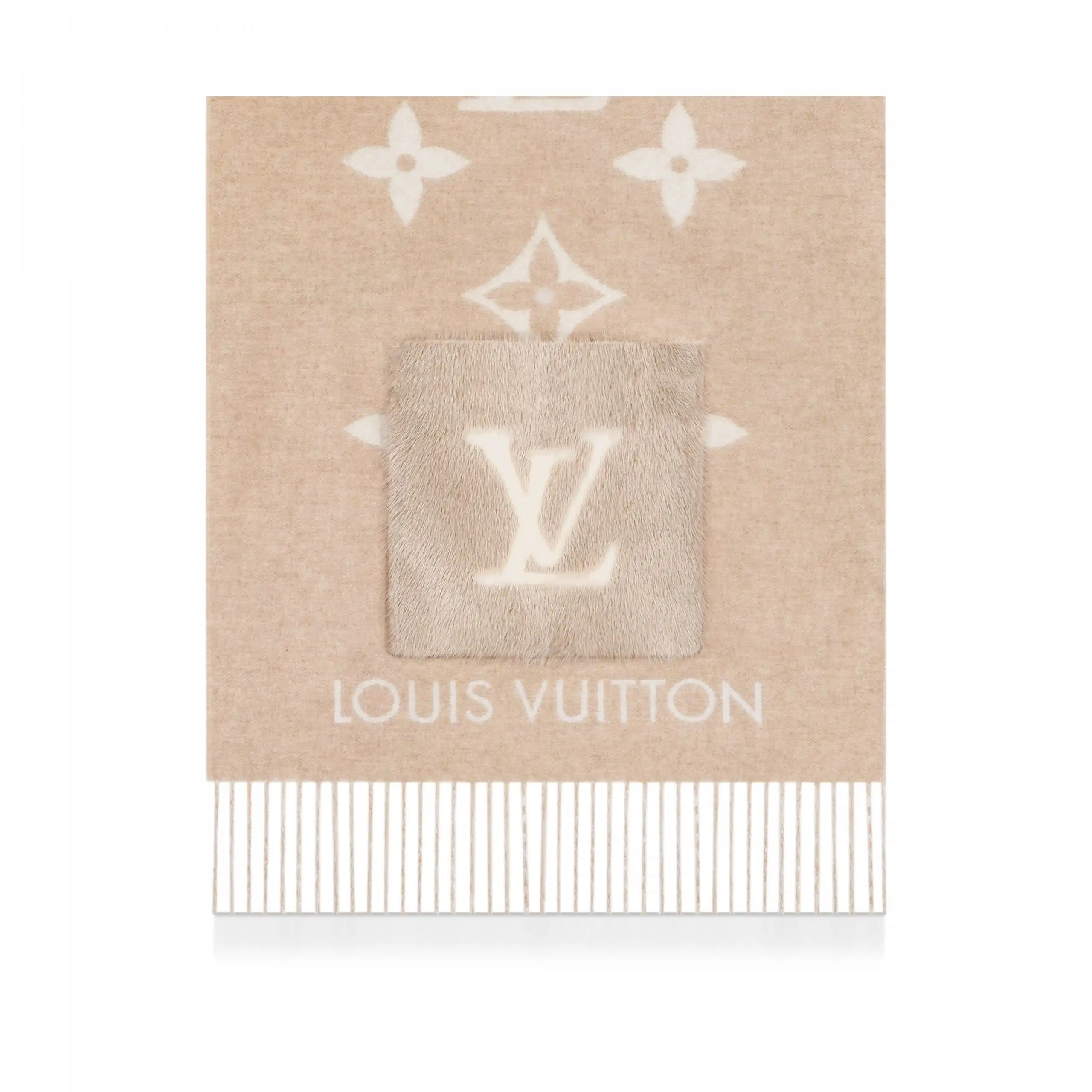 Cheap Louis Vuitton M74354 Cold Reykjavik Beige Scarf 0124