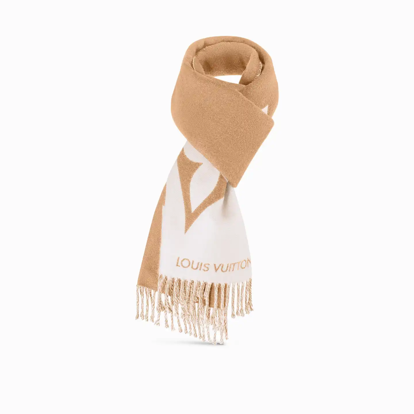 Cheap Louis Vuitton Beige M79098 Graphic Dual Scarf 0130