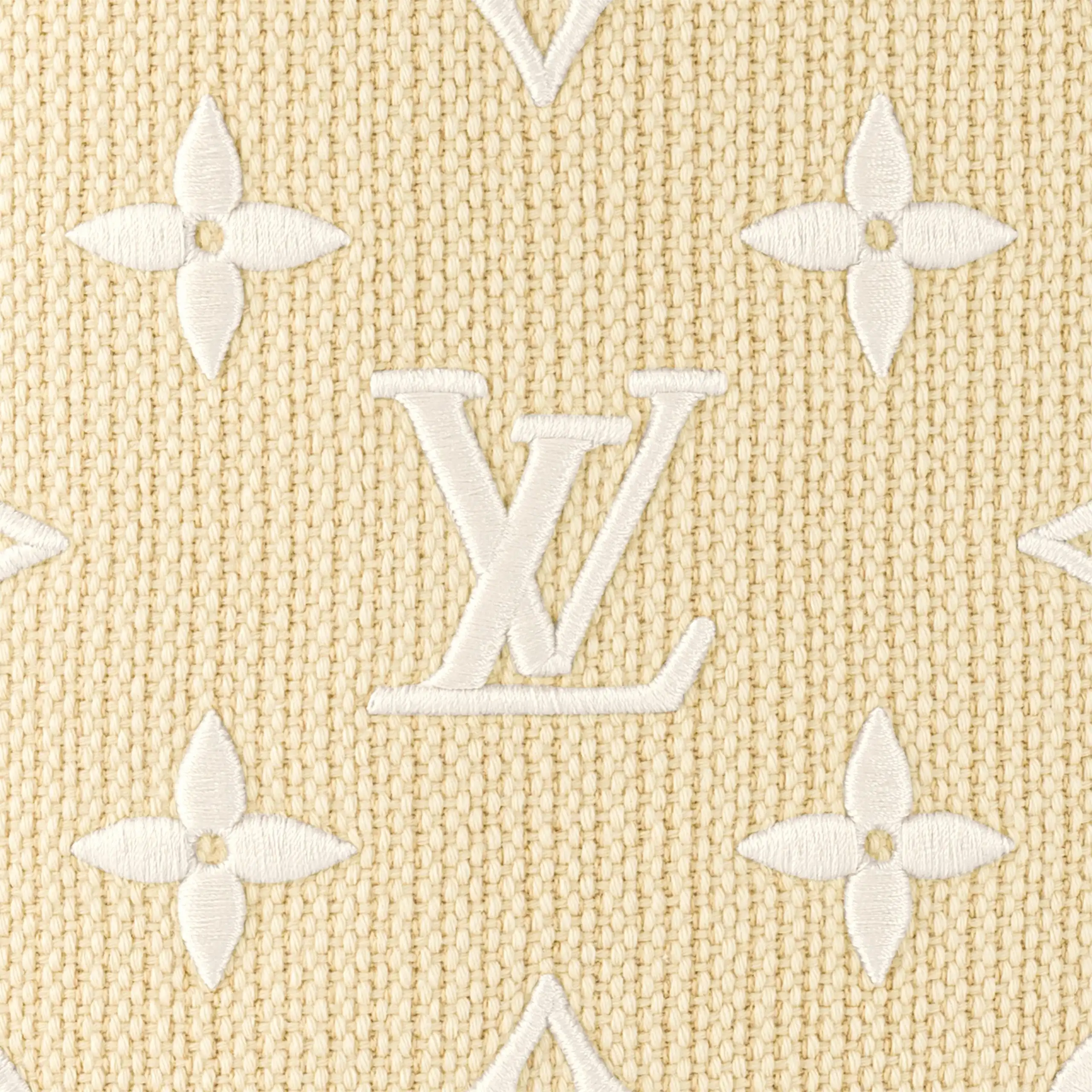 Affordable Louis Vuitton M22839 Neverfull MM Lotus Cotton White Beige 0123