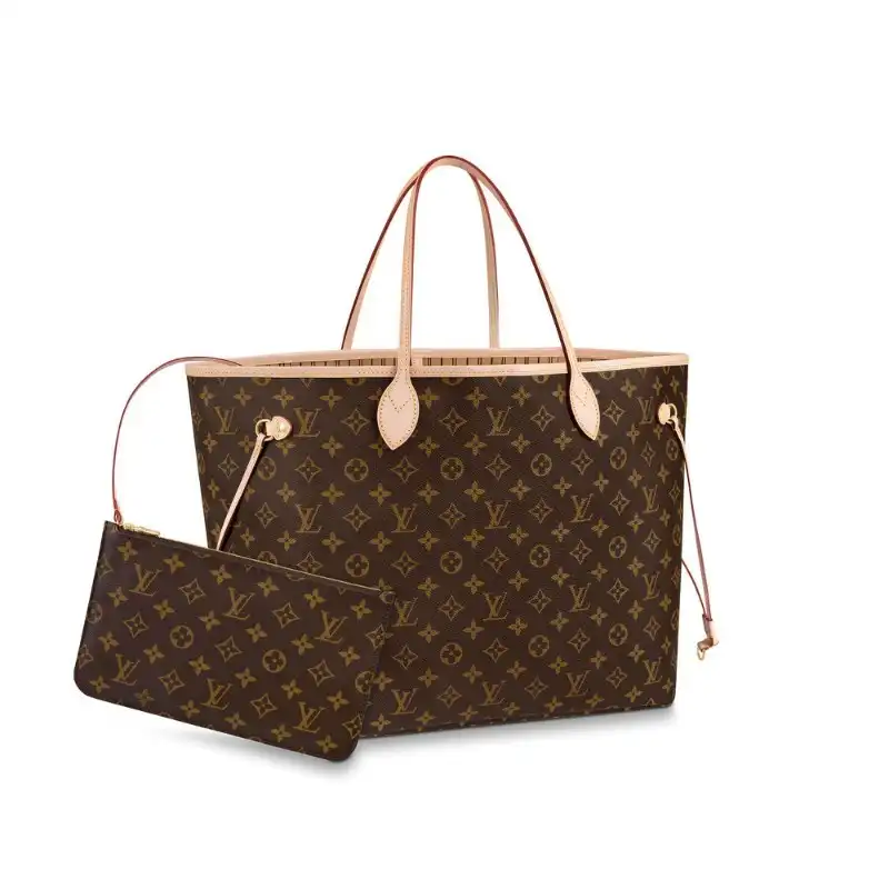 Cheap Louis Vuitton Monogram Canvas Neverfull GM M40990 Beige 0125