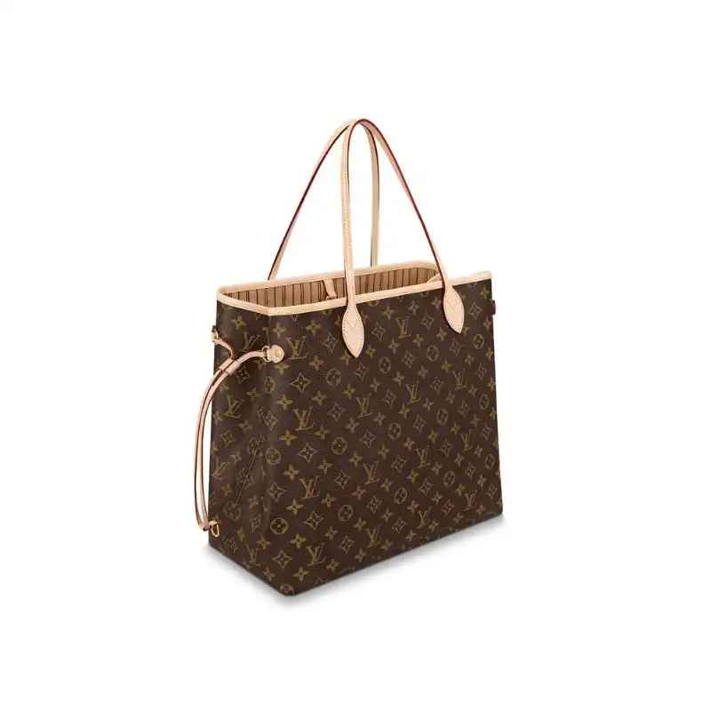 Cheap Louis Vuitton Monogram Canvas Neverfull GM M40990 Beige 0125