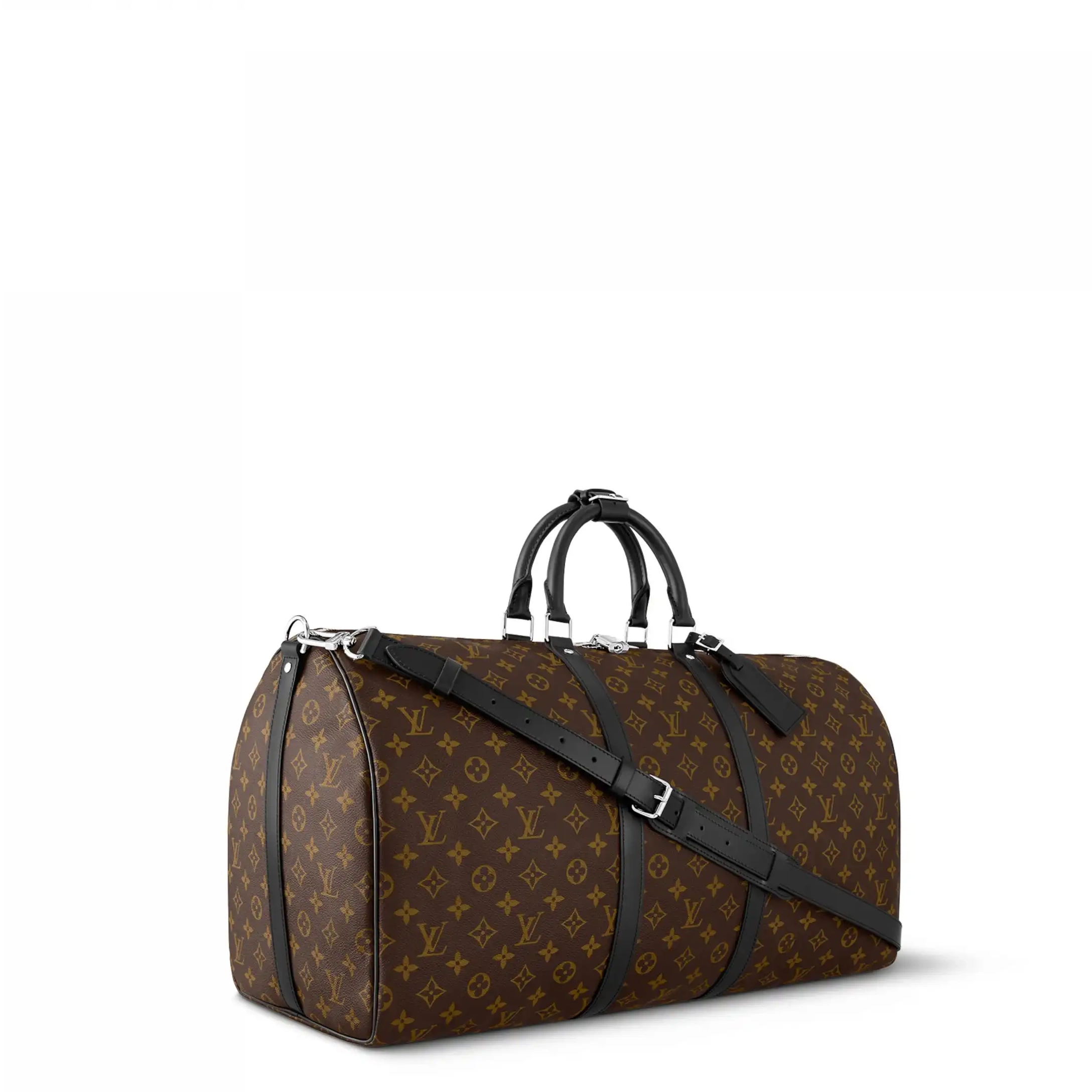 Affordable Black Keepall M56714 Bandouliere 55 Vuitton Louis 0215