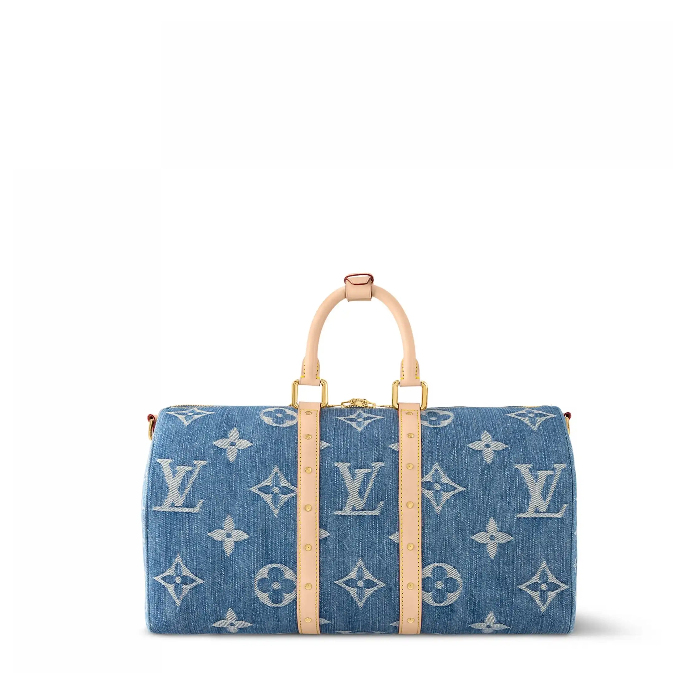 Affordable M24315 Vuitton Blue Bandoulière Denim Keepall 45 Louis 0217