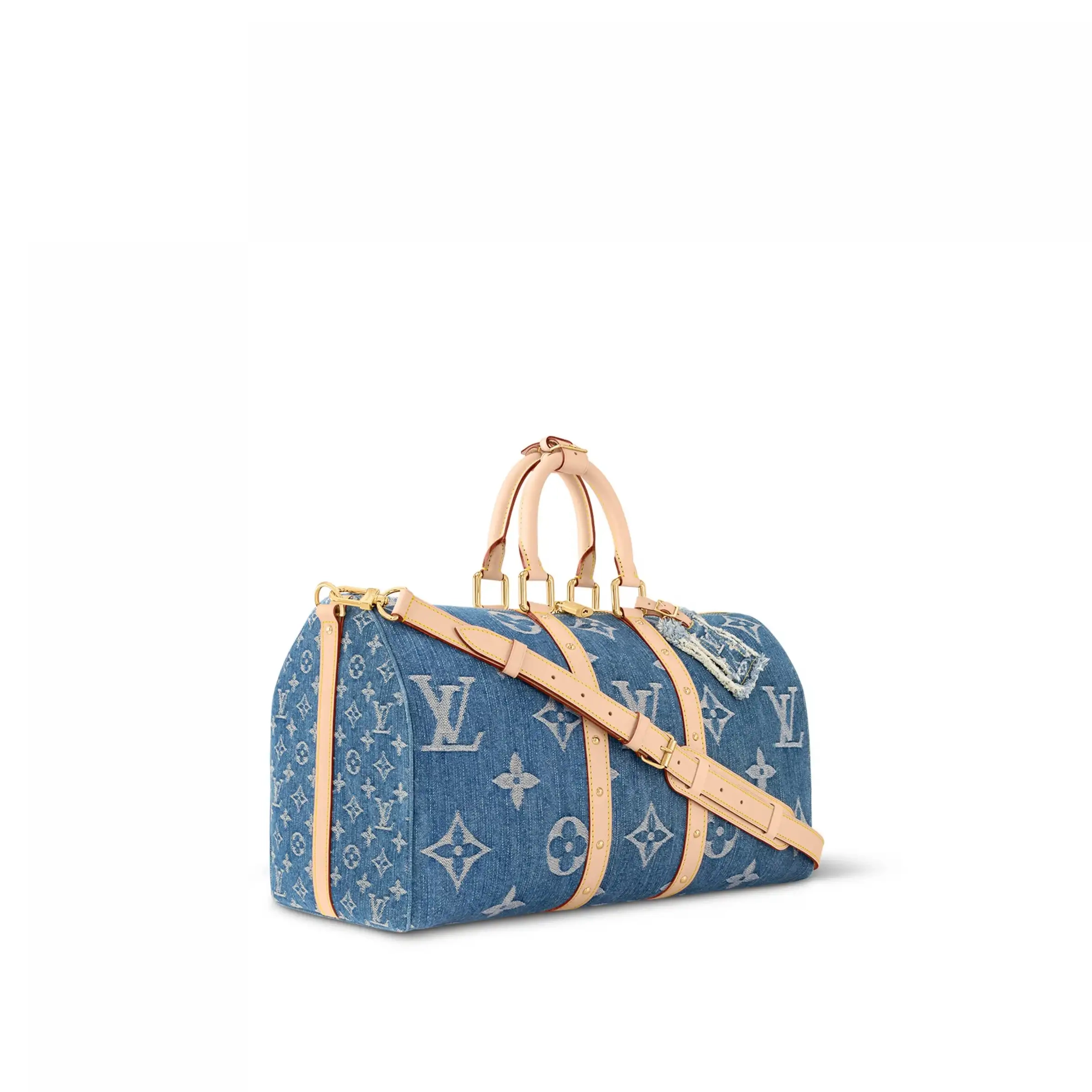 Cheap Bandoulière 45 Vuitton Louis Blue M24315 Keepall Denim 0209