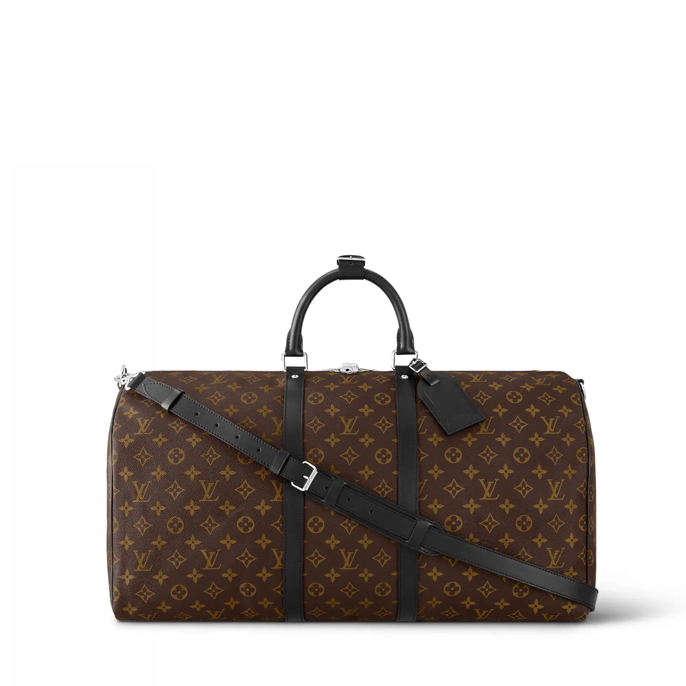 Cheap Vuitton Keepall M56714 Bandouliere 55 Black Louis 0218