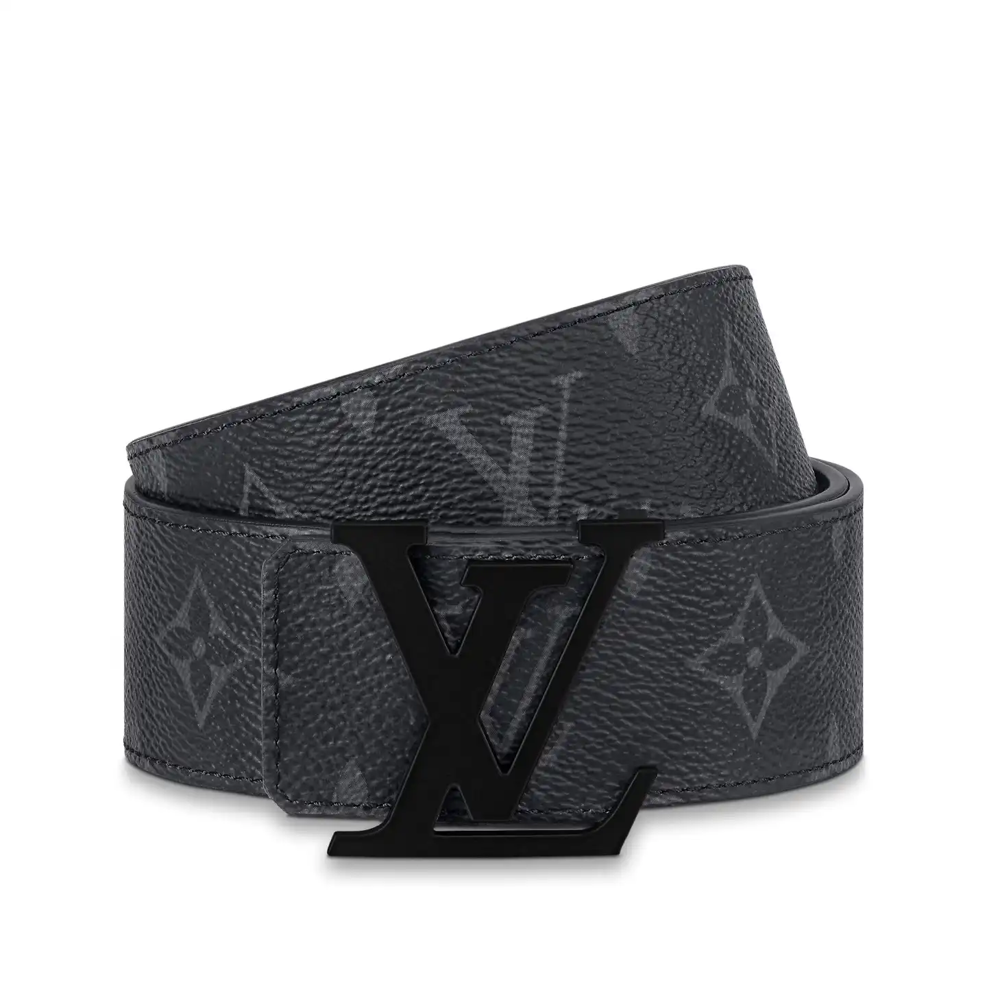 Cheap Louis Vuitton M0449U LV Initiales 40mm Matte Black Belt 0204