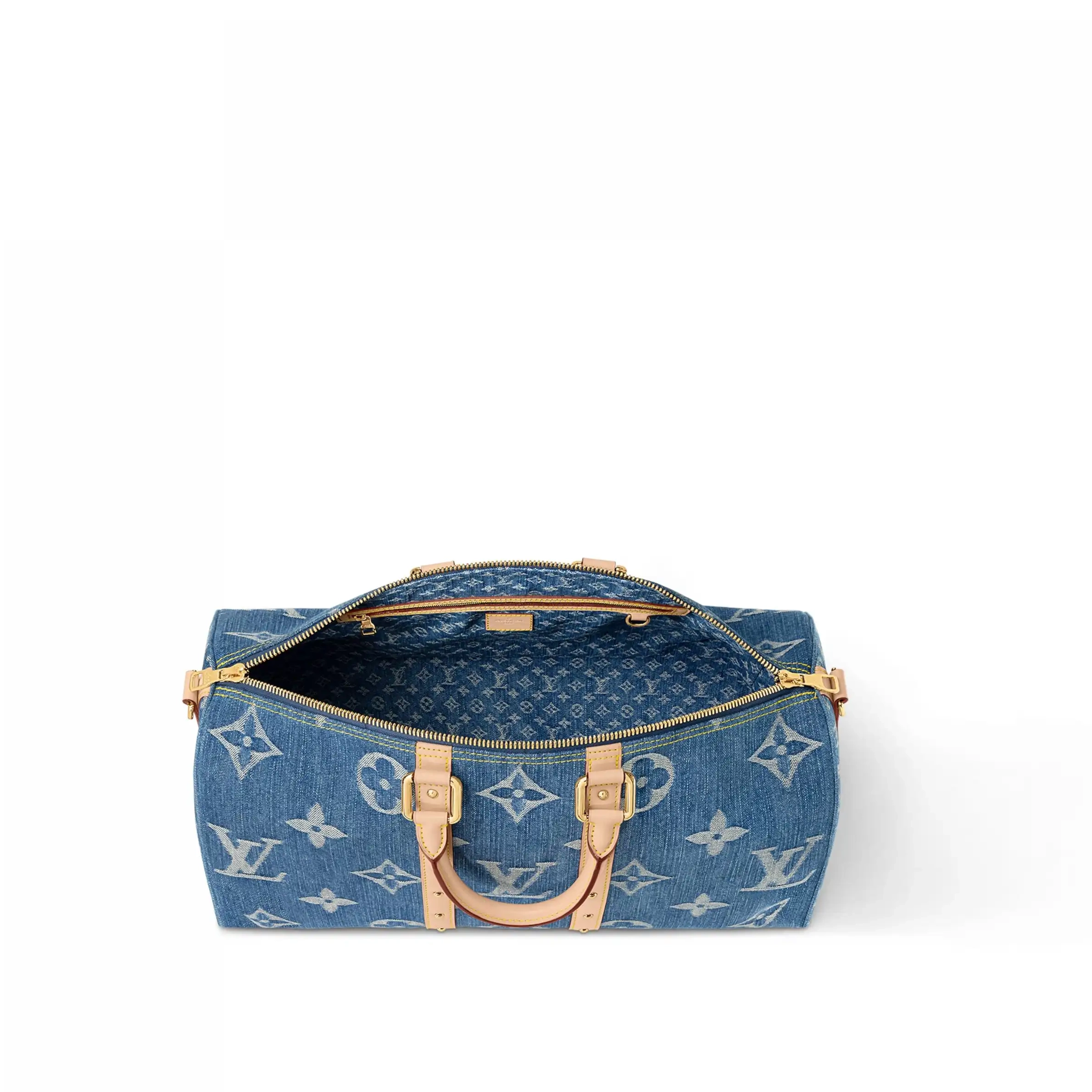 Affordable M24315 Vuitton Blue Bandoulière Denim Keepall 45 Louis 0217