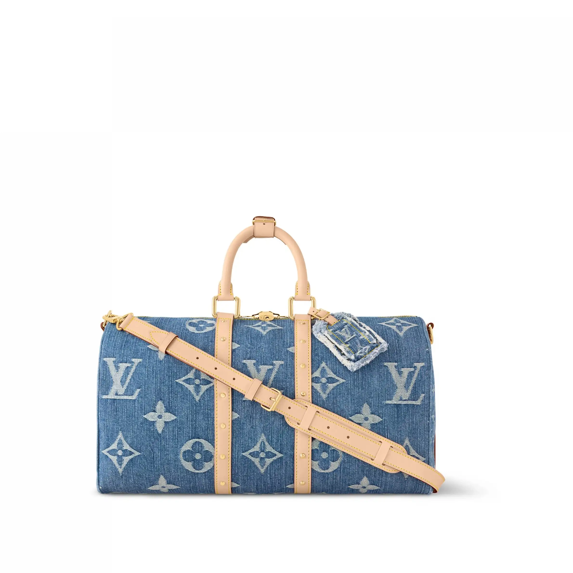 Cheap Bandoulière 45 Vuitton Louis Blue M24315 Keepall Denim 0209