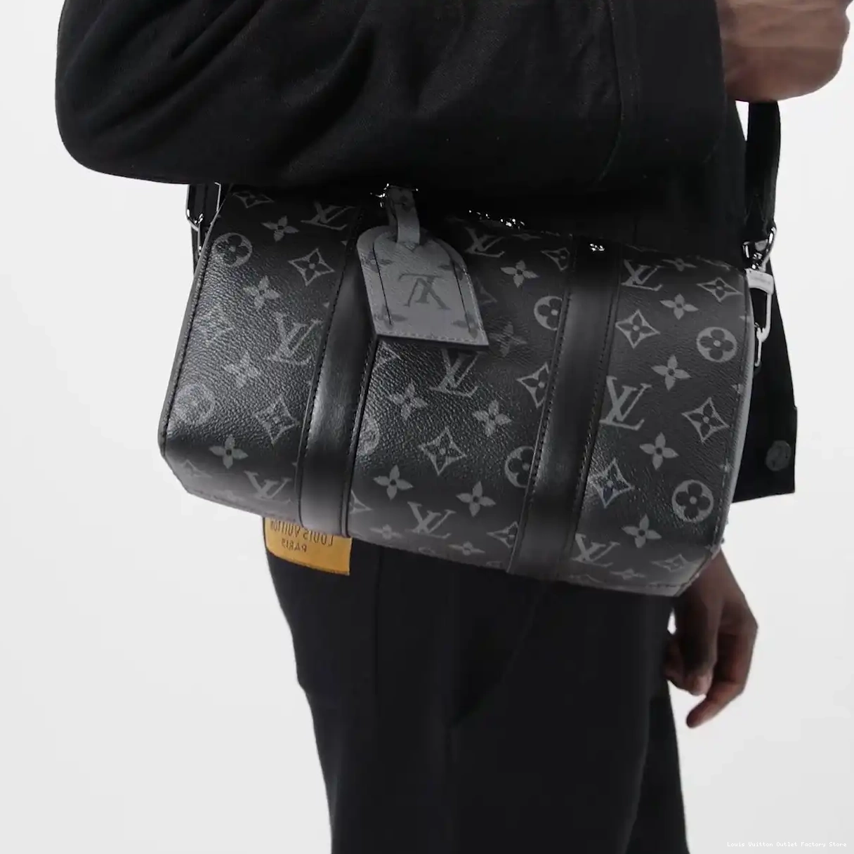 Affordable M45936 Vuitton Eclipse Louis Monogram City Keepall 0217