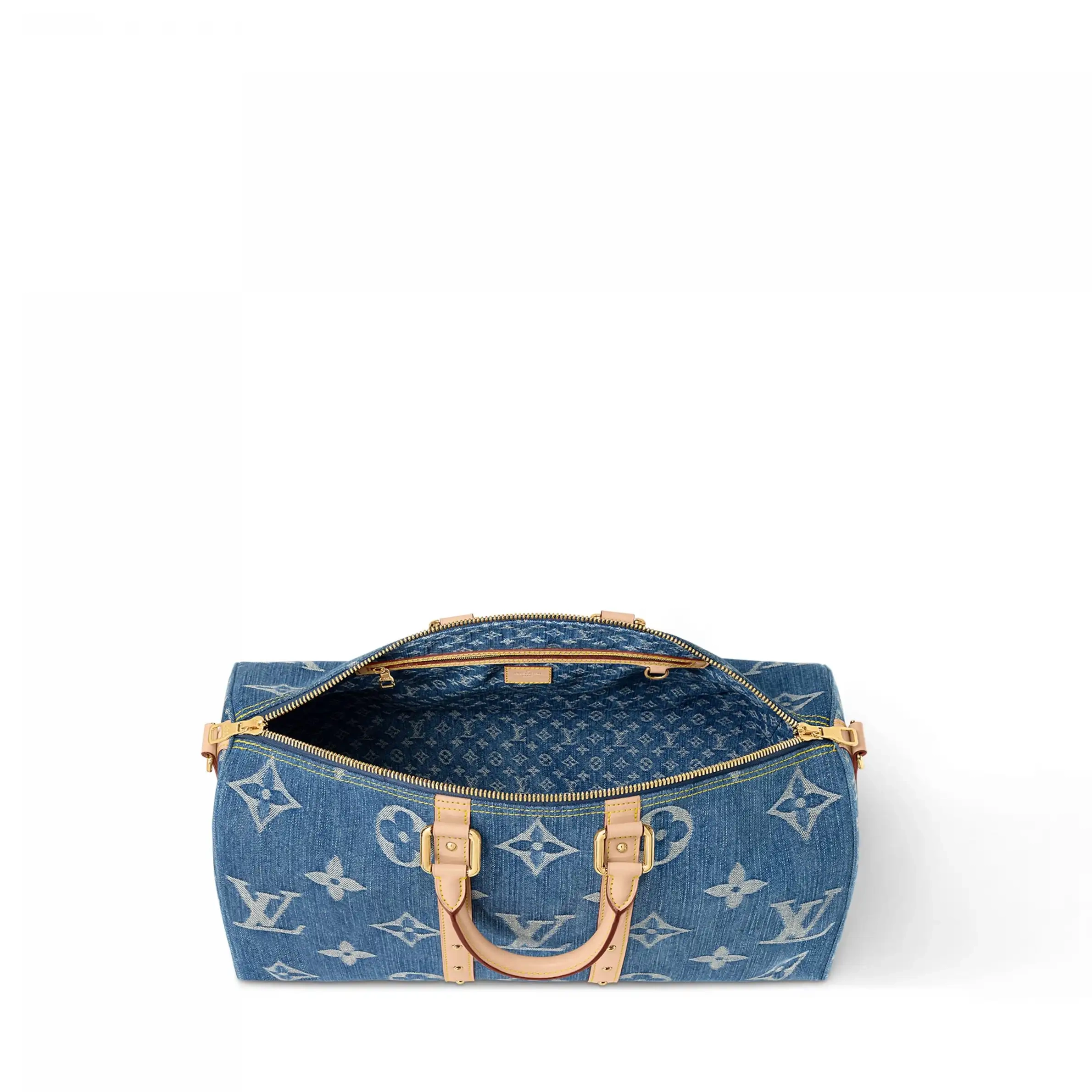 Cheap Bandoulière 45 Vuitton Louis Blue M24315 Keepall Denim 0209