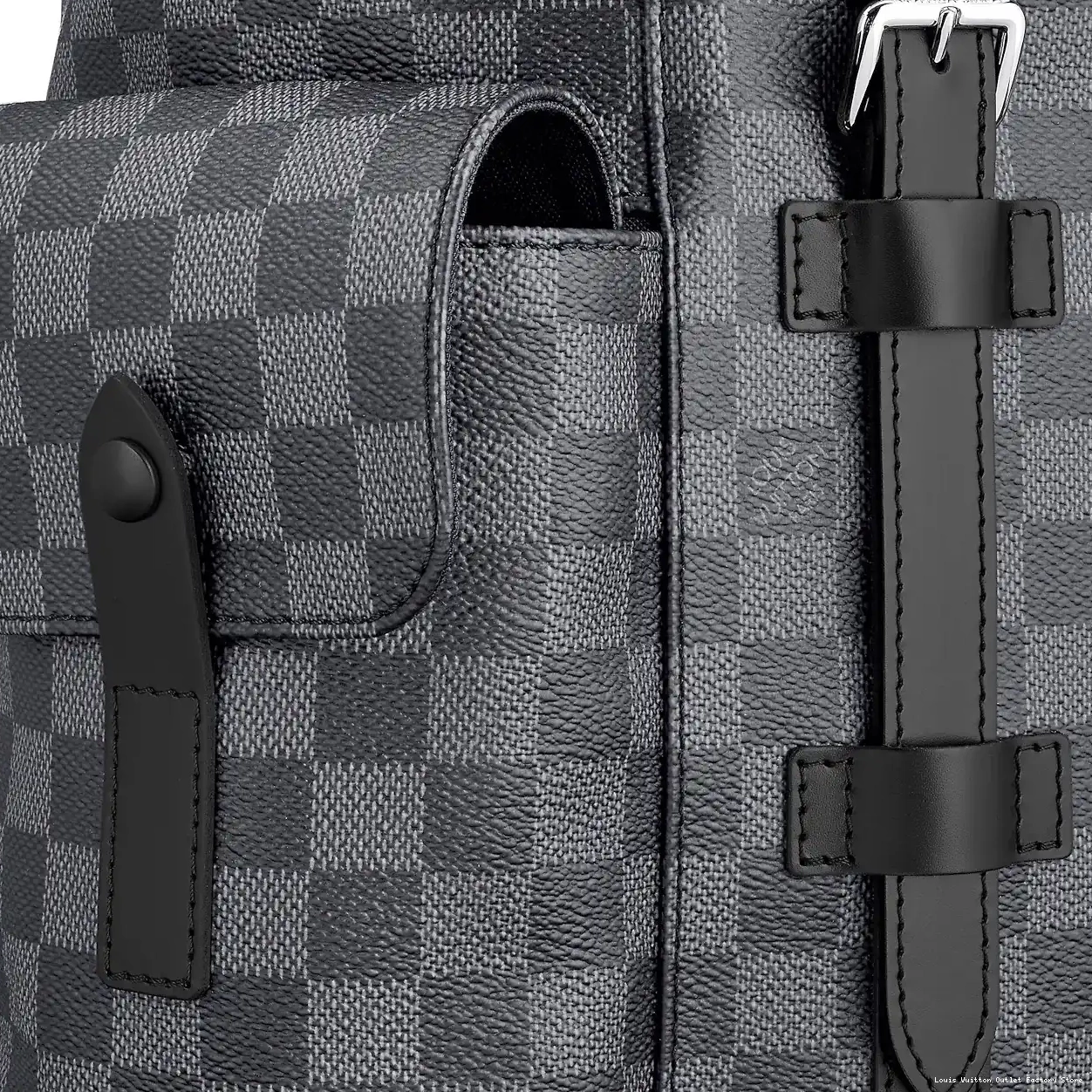 Affordable Louis Vuitton Graphite Canvas Christopher N41379 Damier PM 0222