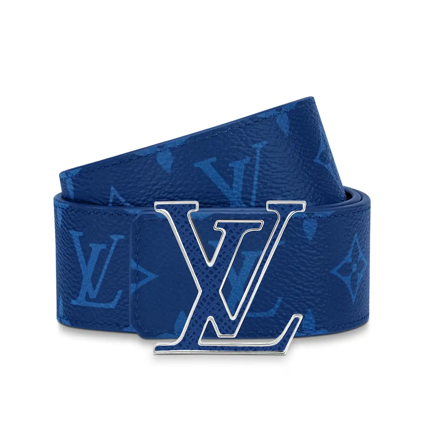 Affordable Louis Vuitton M0159U Blue LV Initiales 40mm Reversible Belt 0204